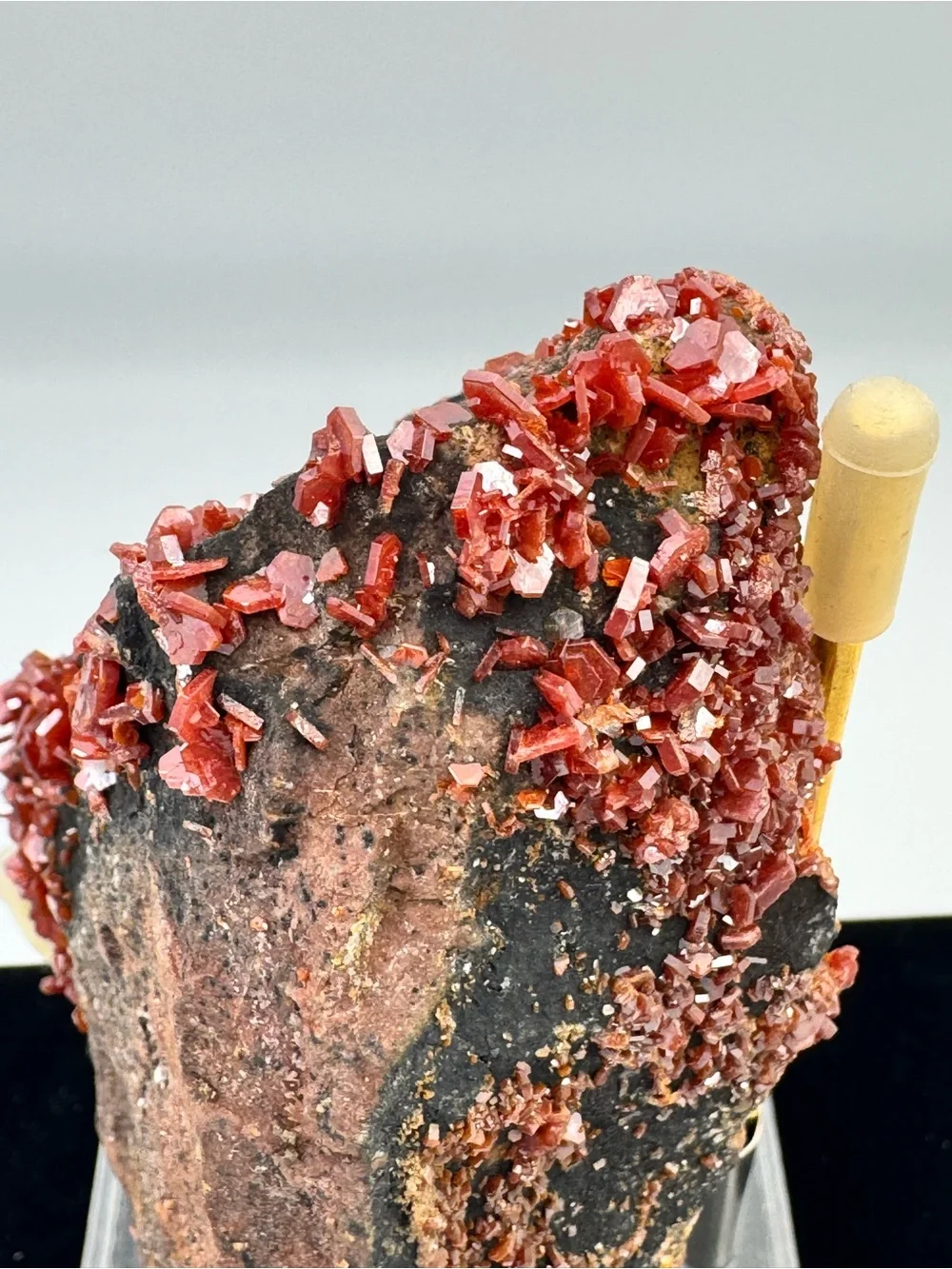 Vanadinite Crystal Cluster on Matrix